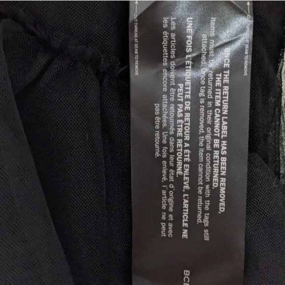 NEW BCBGMAXAZRIA Oly Black Corset Tulle Gown Ruffled Maxi Gown Dress Size 2 - Picture 9 of 11